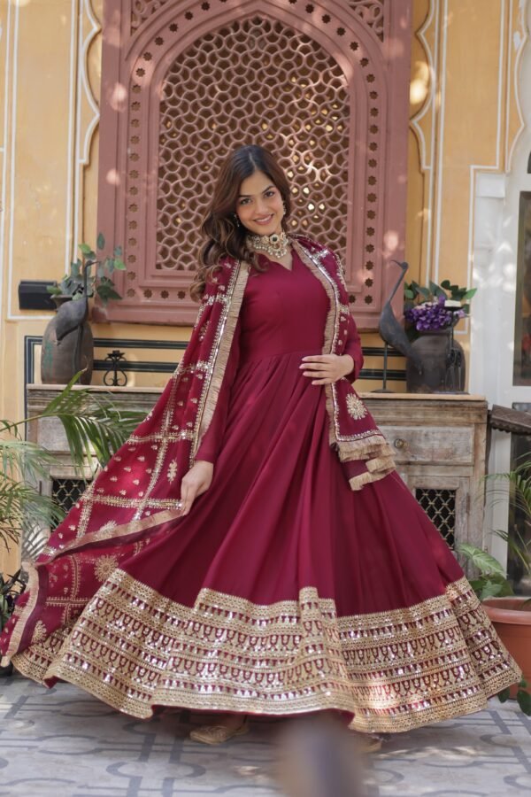 Gown and Dupatta Set - Image 3