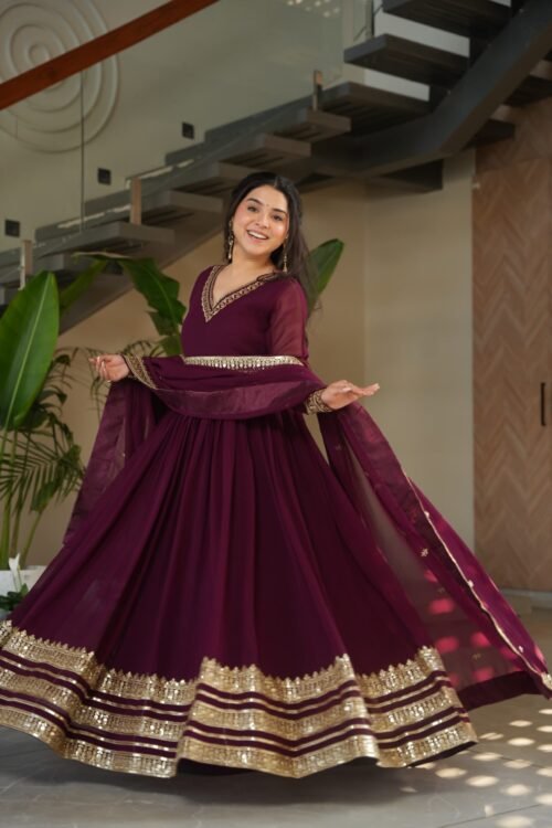 Gown and Dupatta Set