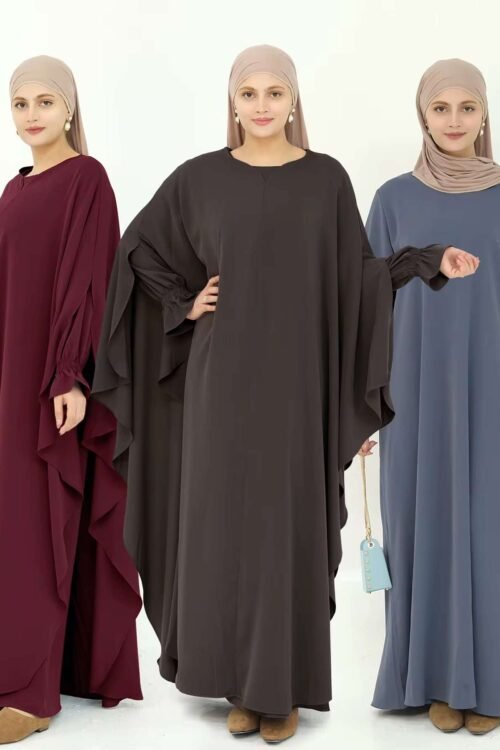 2 Piece Abaya Set – Dress and Cape