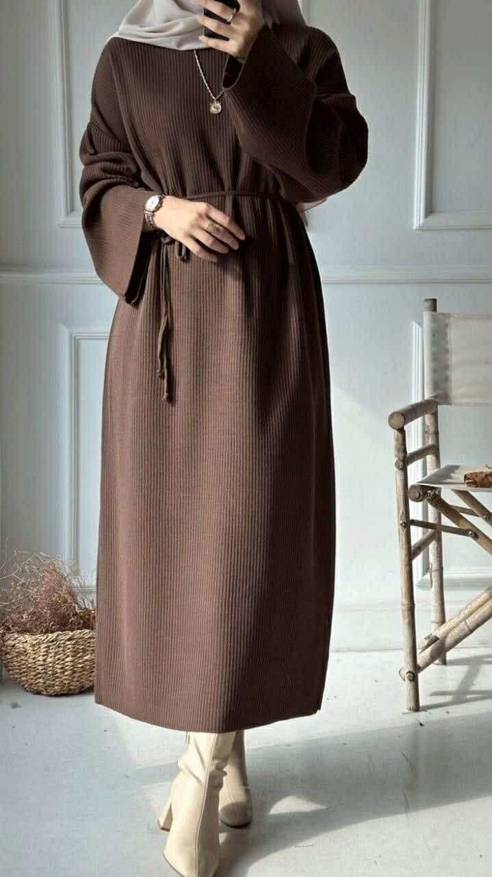 Knit Turtleneck Sweater Dress - Image 6