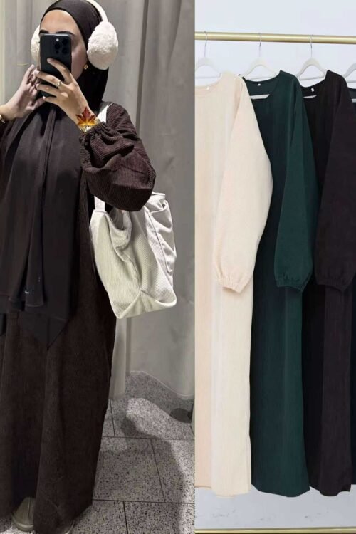 Casual Corduroy Dress