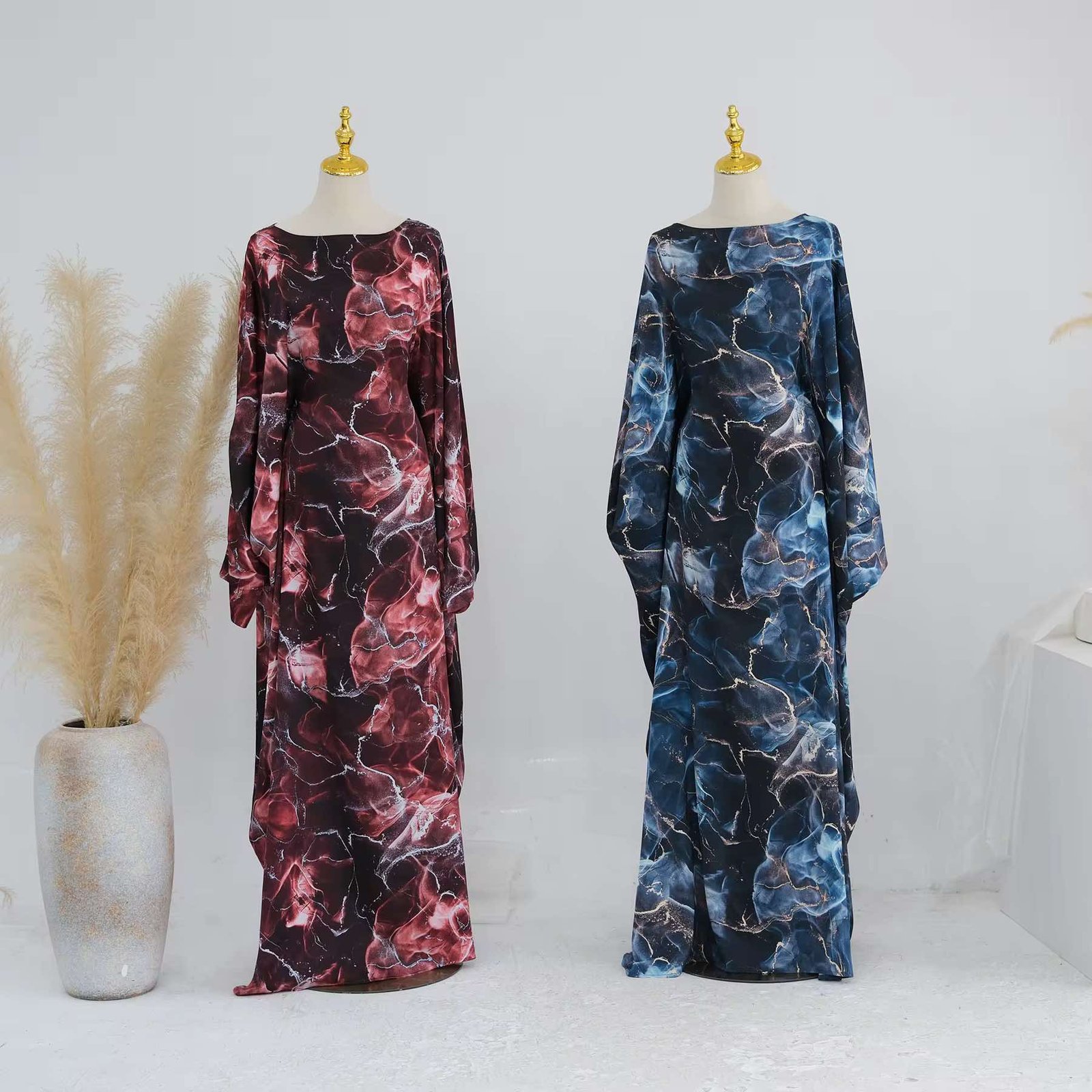 Sahara Butterfly Satin Abaya