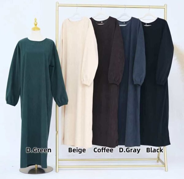 Casual Corduroy Dress - Image 2