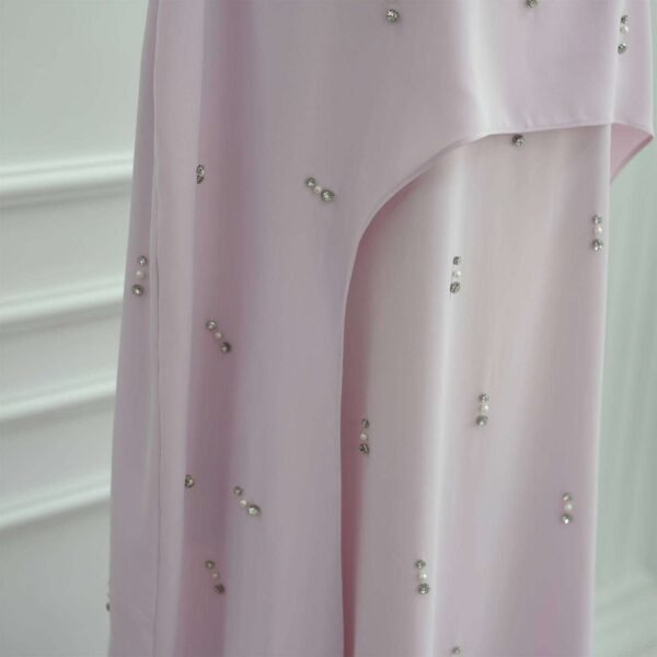 Celeste Pearl Diamond Cape Dress - Image 13