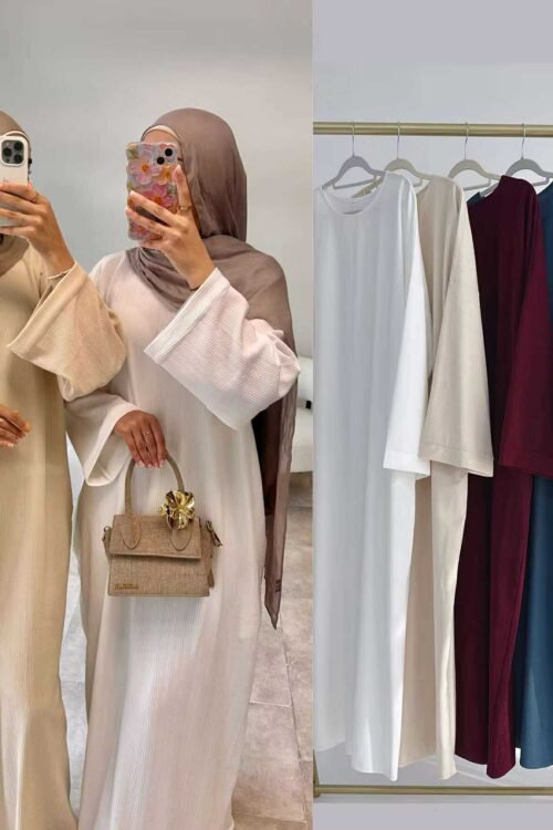 Minimalist Luxe Corduroy Abaya
