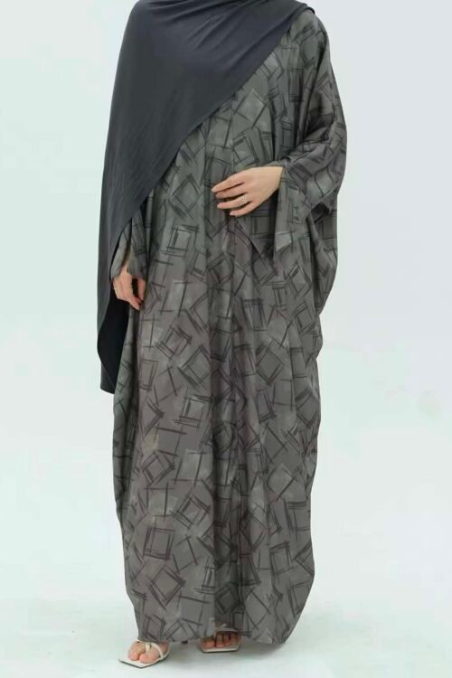 Printed Open Abaya