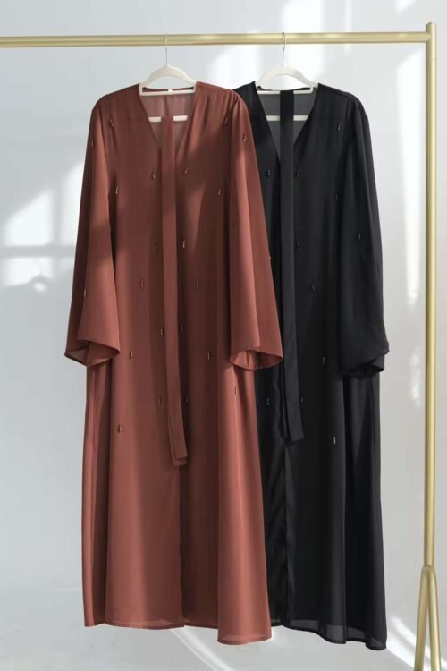 Beaded Open Abaya