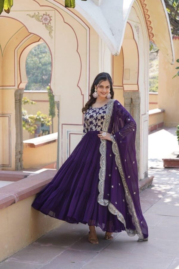 Blooming Gown and Dupatta Set - Image 2