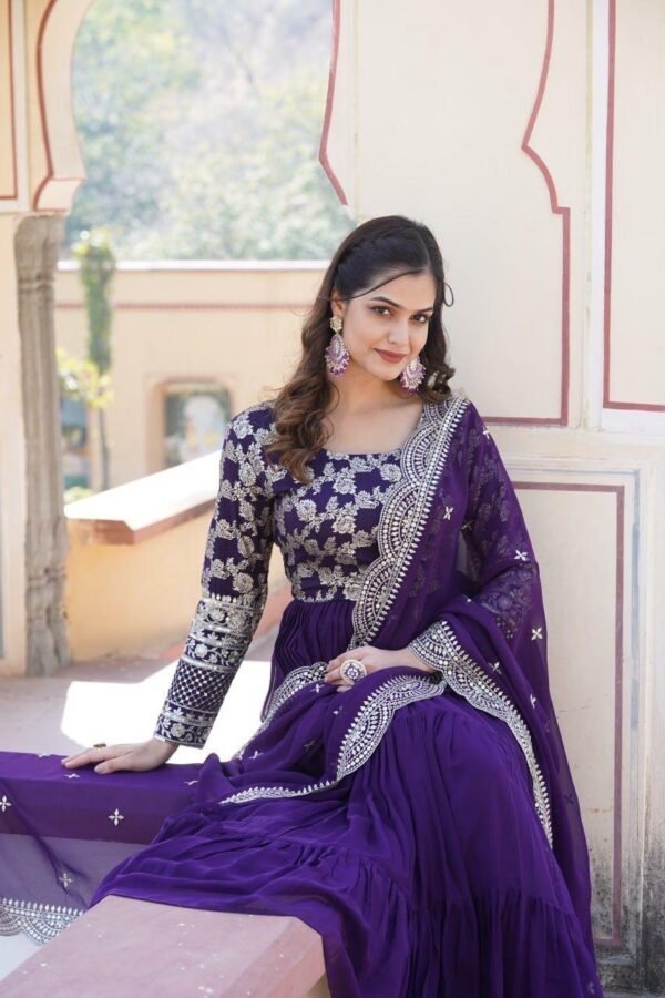Blooming Gown and Dupatta Set - Image 3