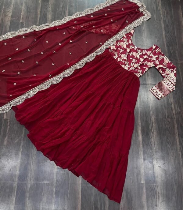 Blooming Gown and Dupatta Set - Image 10