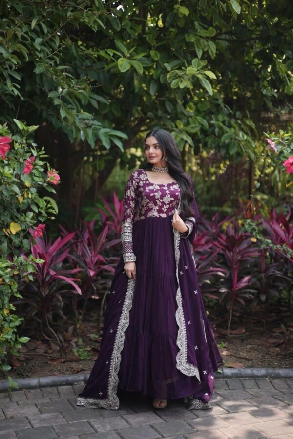 Blooming Gown and Dupatta Set - Image 15
