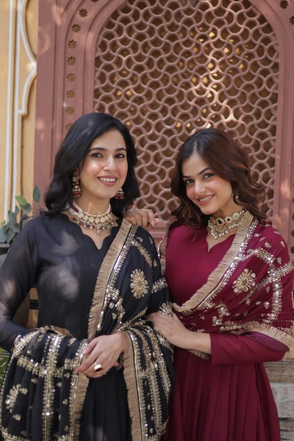 Gown and Dupatta Set - Image 9
