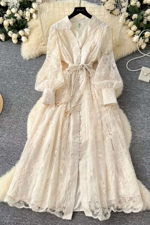 Elara Lace Dress