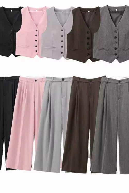 Vintage Vest & Pleated Trouser Set