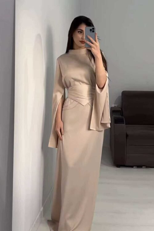 Serina Satin Chain Detail Dress
