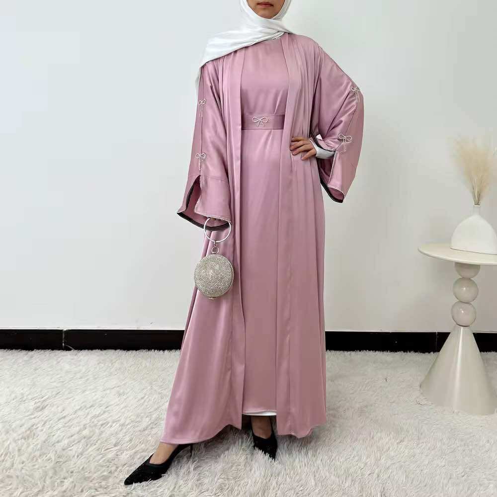 Maïra Éclat Bow Abaya Set - Image 4
