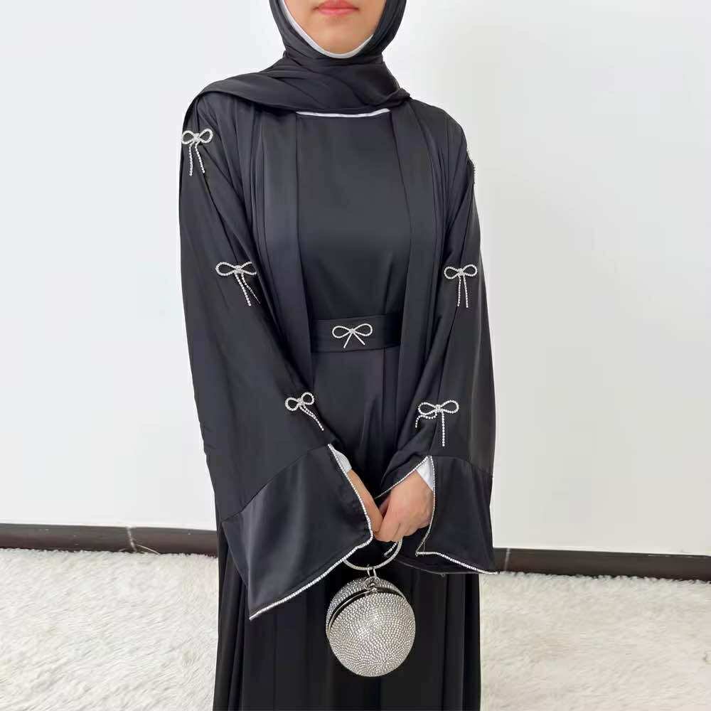 Maïra Éclat Bow Abaya Set - Image 6