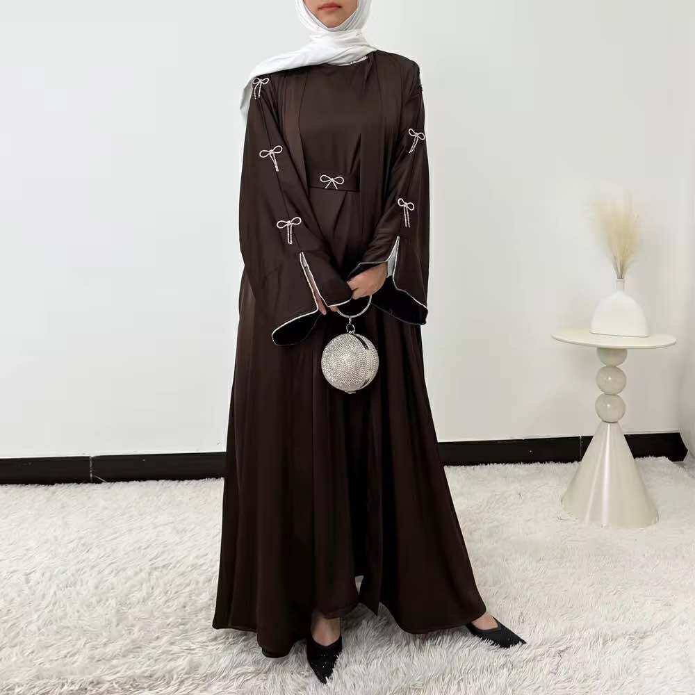 Maïra Éclat Bow Abaya Set
