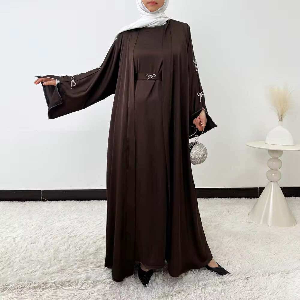 Maïra Éclat Bow Abaya Set - Image 2