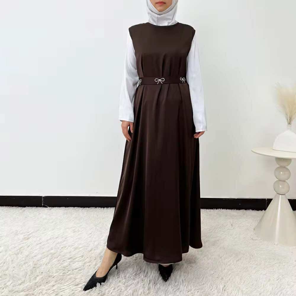 Maïra Éclat Bow Abaya Set - Image 3