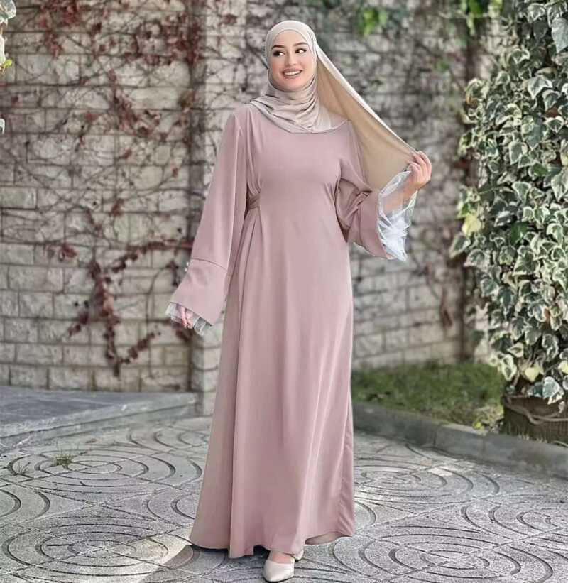 Lace Slit Sleeve Dress - Image 5