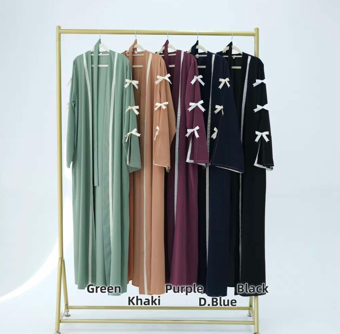 Luna Noeud Open Abaya - Image 4