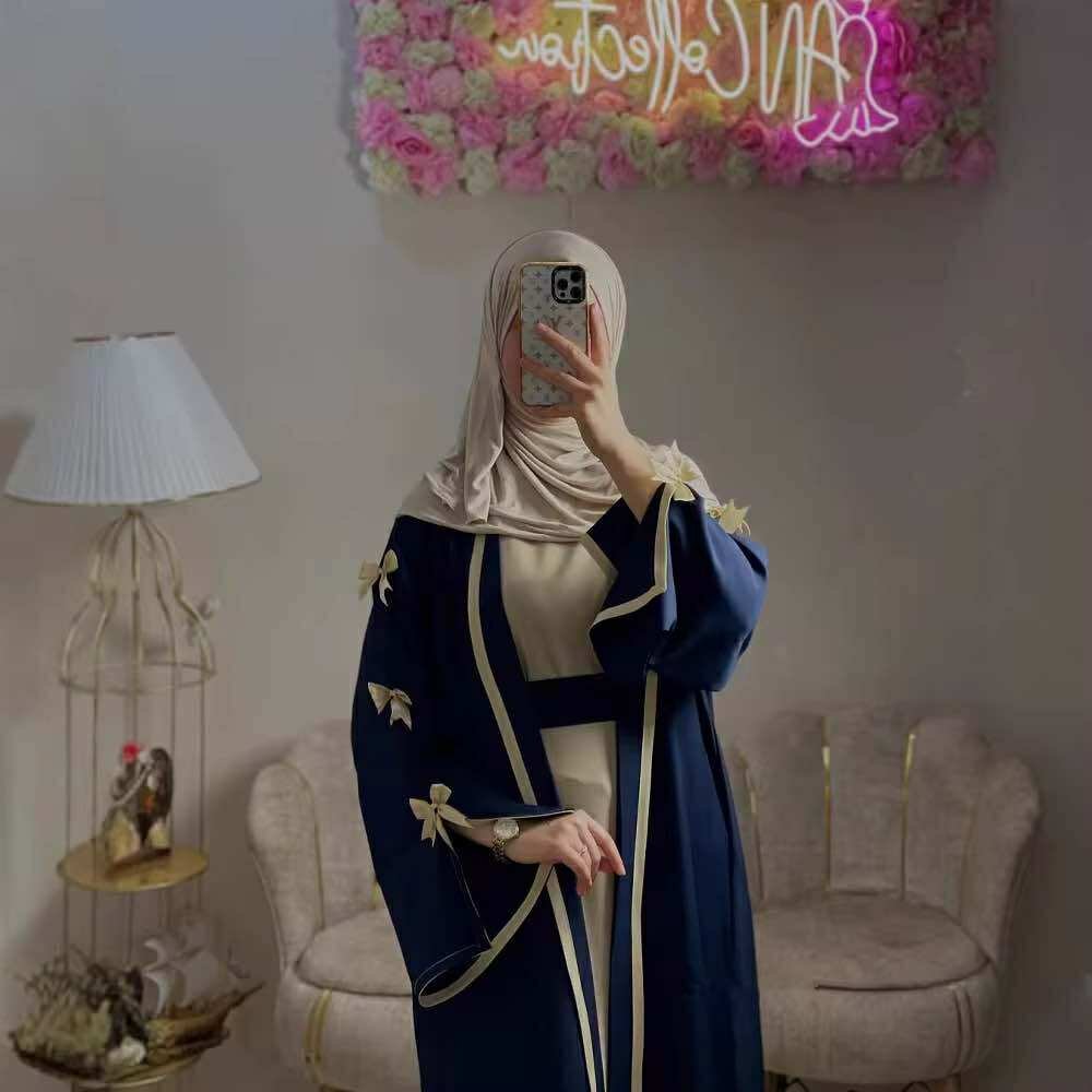 Luna Noeud Open Abaya - Image 2