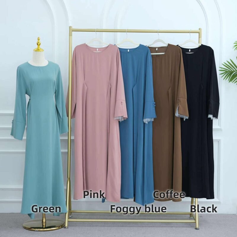 Lace Slit Sleeve Dress - Image 2