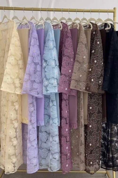 Zaria Bloom 4-Piece Abaya Set