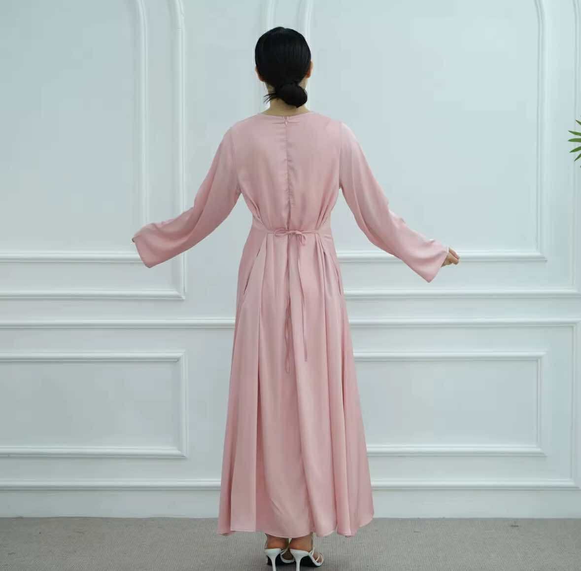 Satin Abaya Inner Dress - Image 2