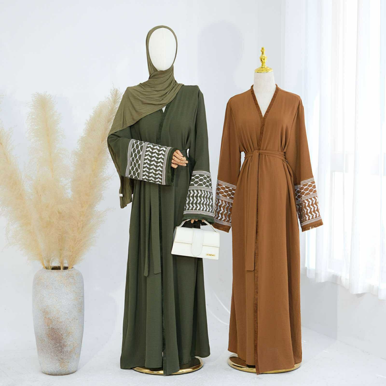 Palestine Tassel Heritage Abaya - Image 4