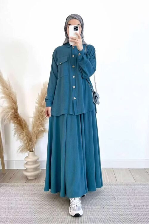 Effortless Shirt and Skirt Coord Set