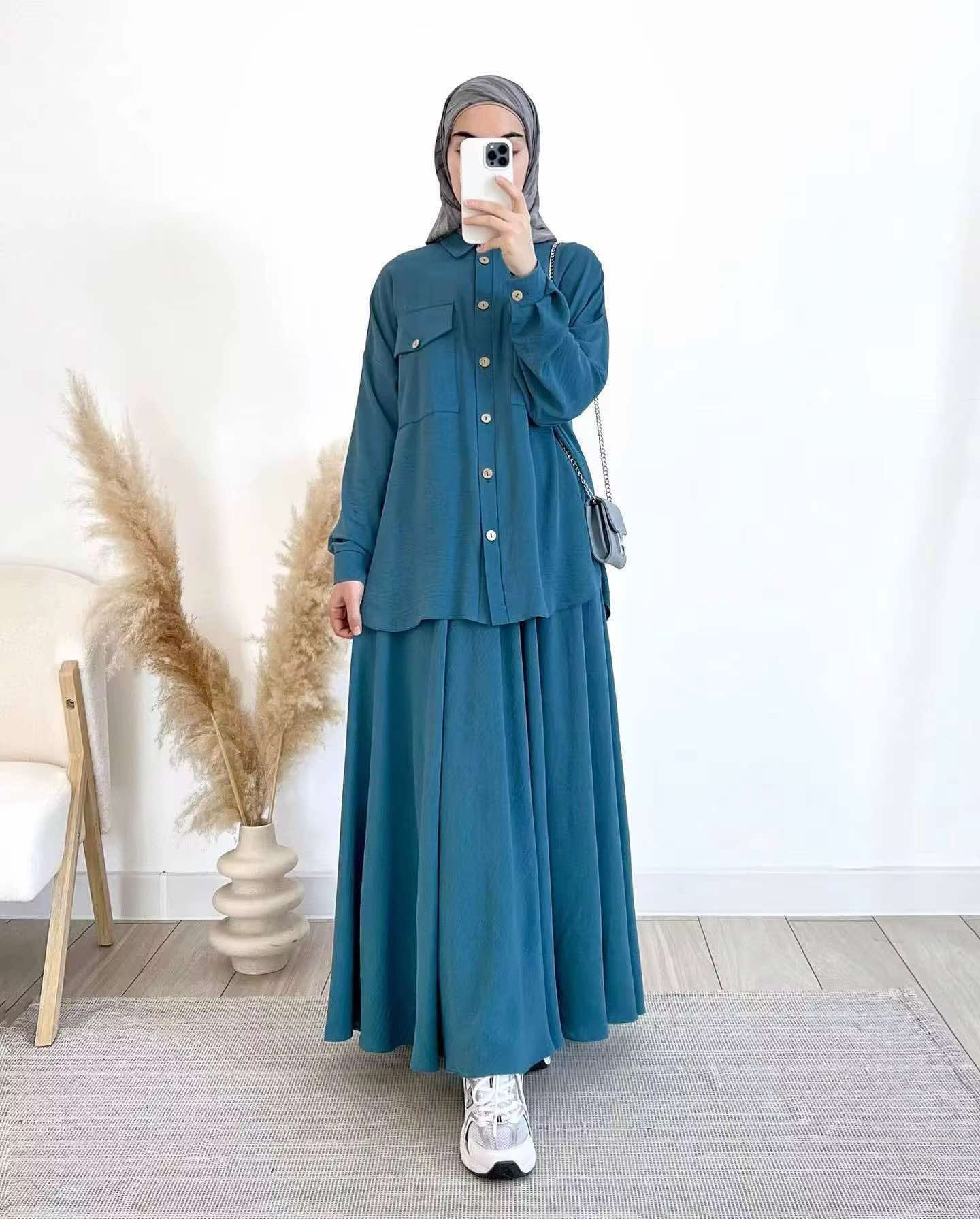 Effortless Shirt and Skirt Coord Set