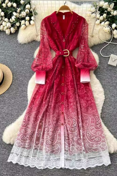 Ombre Lace Elegance Dress