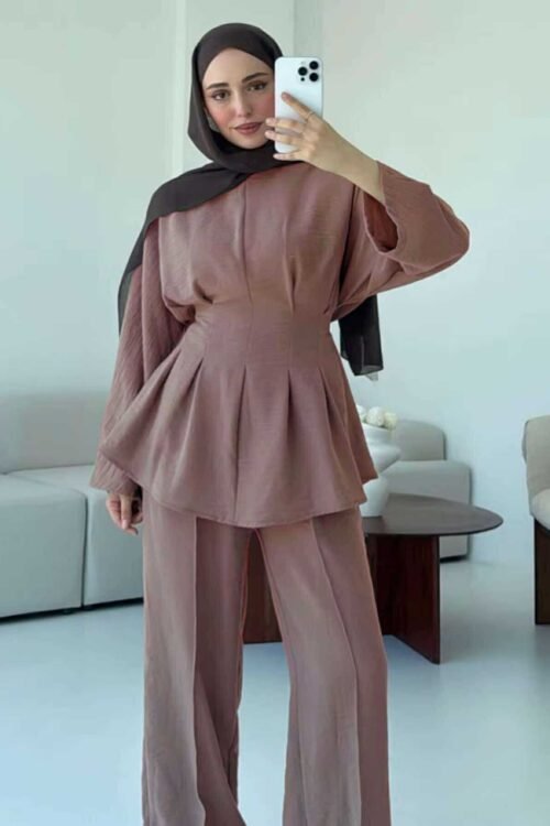 Pleated Elegance Coord Set