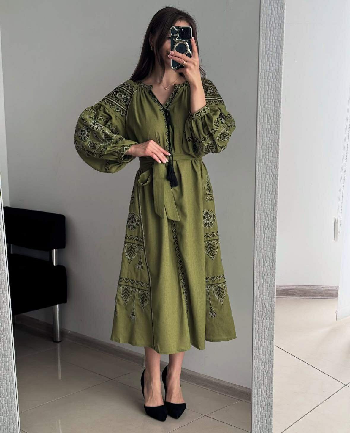 Bohemian Embroidered Tassel Maxi Dress