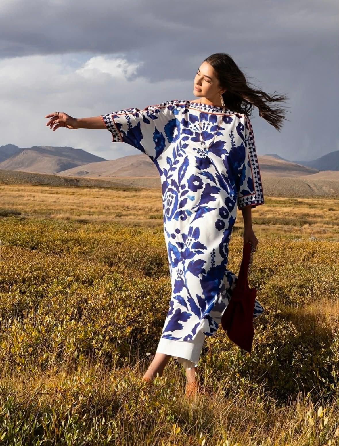 Azure Meadow Printed Suit - IN STOCK - Image 4