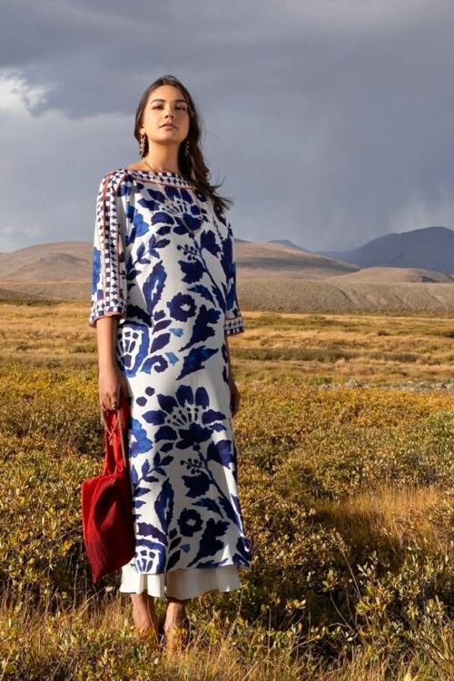 Azure Meadow Printed Suit – IN STOCK