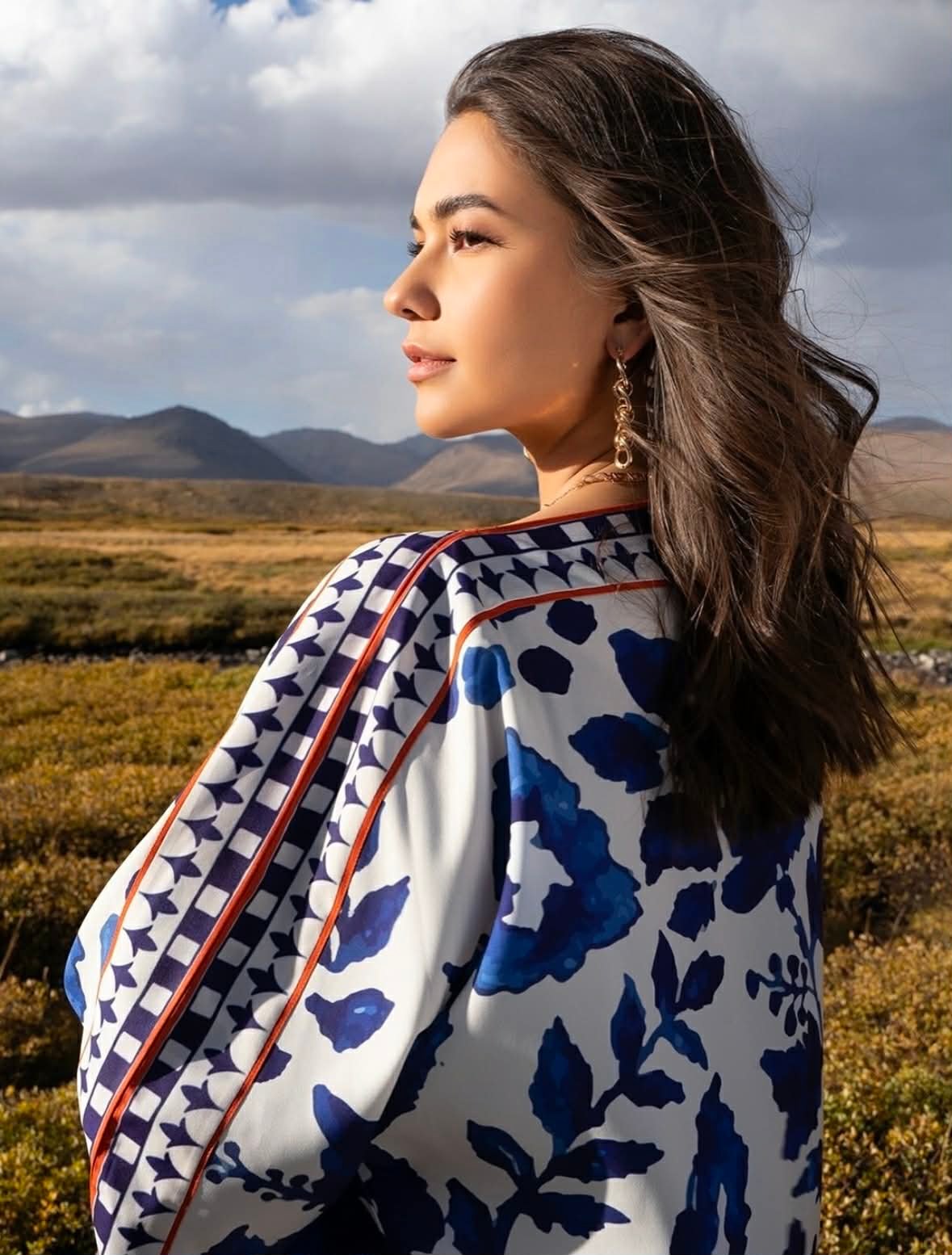 Azure Meadow Printed Suit - IN STOCK - Image 3