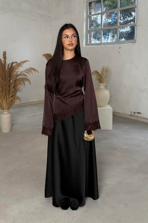 Satin Glide Maxi Skirt