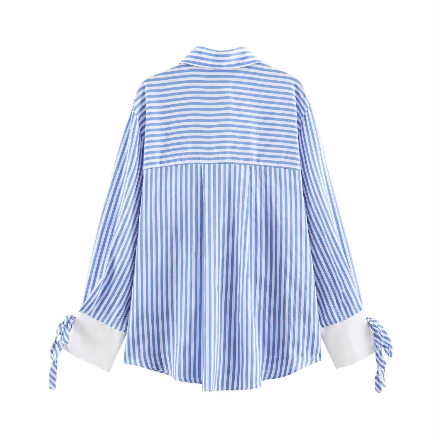 Marina Bow Stripe Shirt - Image 3