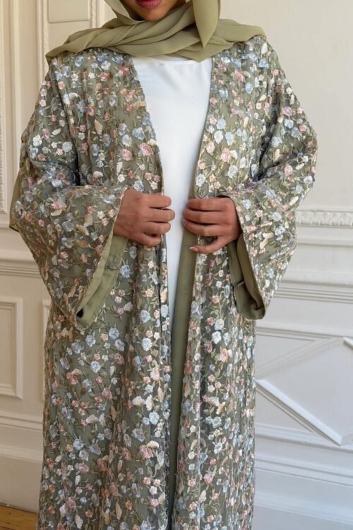Wisteria Embroidered Abaya and Hijab