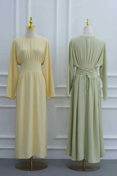 Corset-Tie Maxi Dress