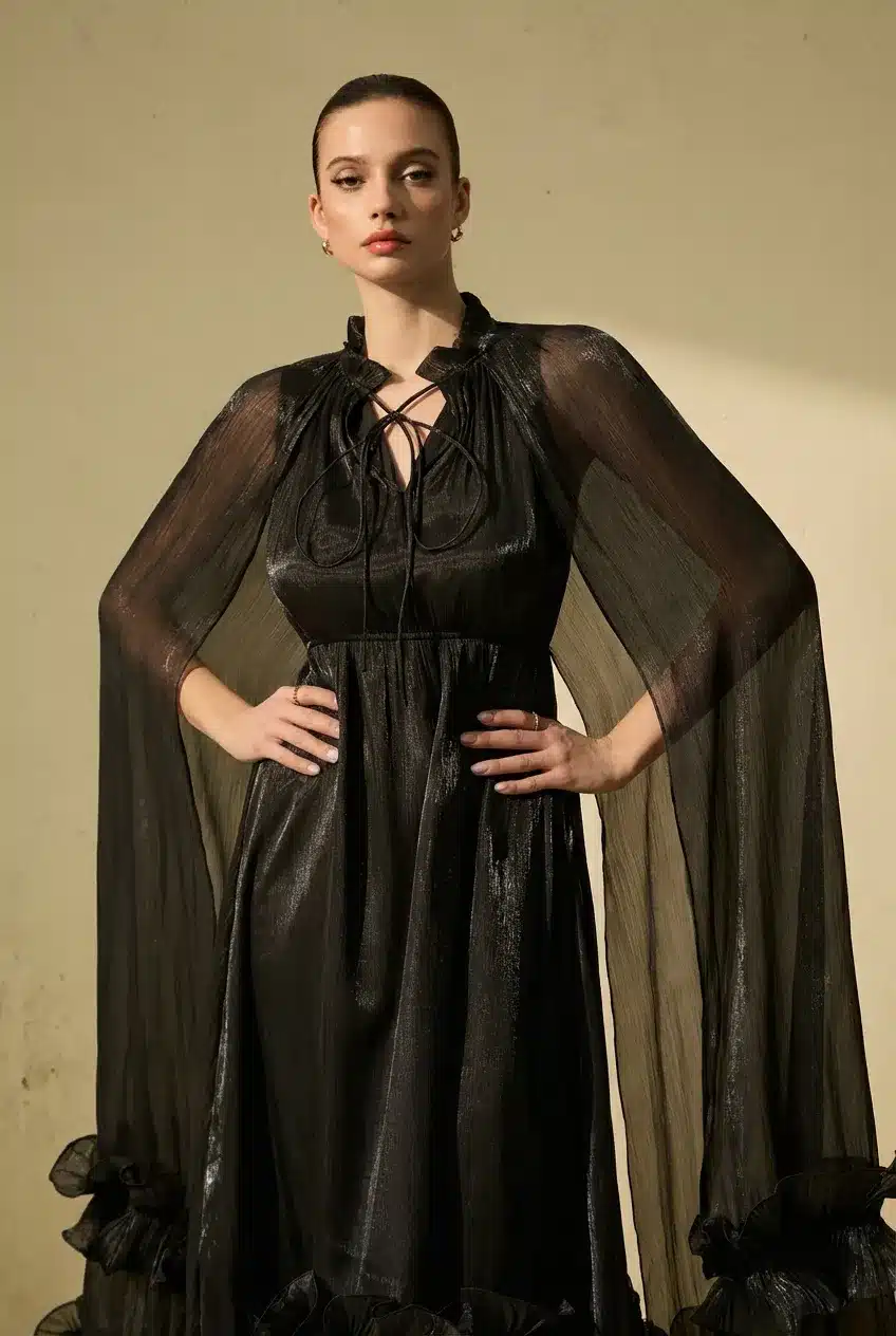 Calista Ruffle Dress - Image 3