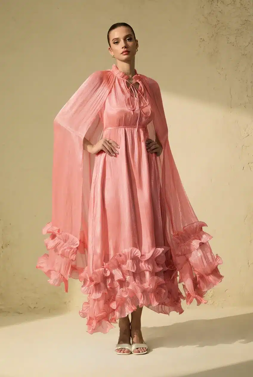Calista Ruffle Dress