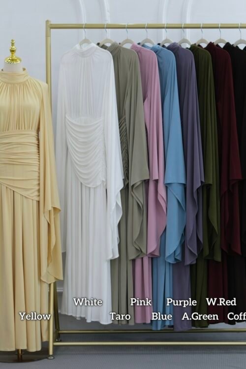 Amara Draped Batwing Maxi Dress