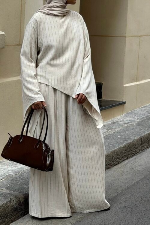 Pinstripe Elegance Coord Set