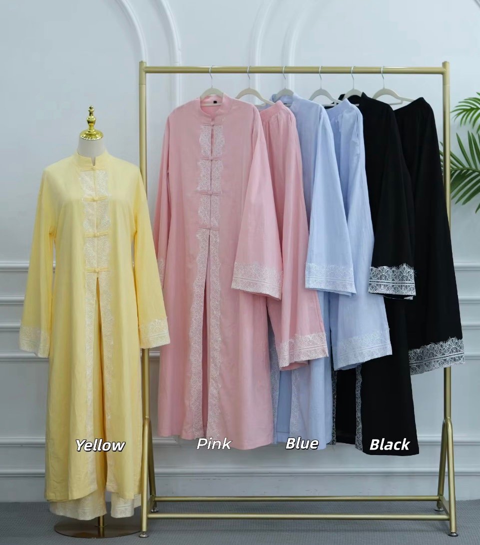 Lace Mandarin Coord Set